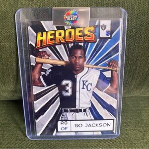 Custom Bo Jackson Heros card. Royals Raiders